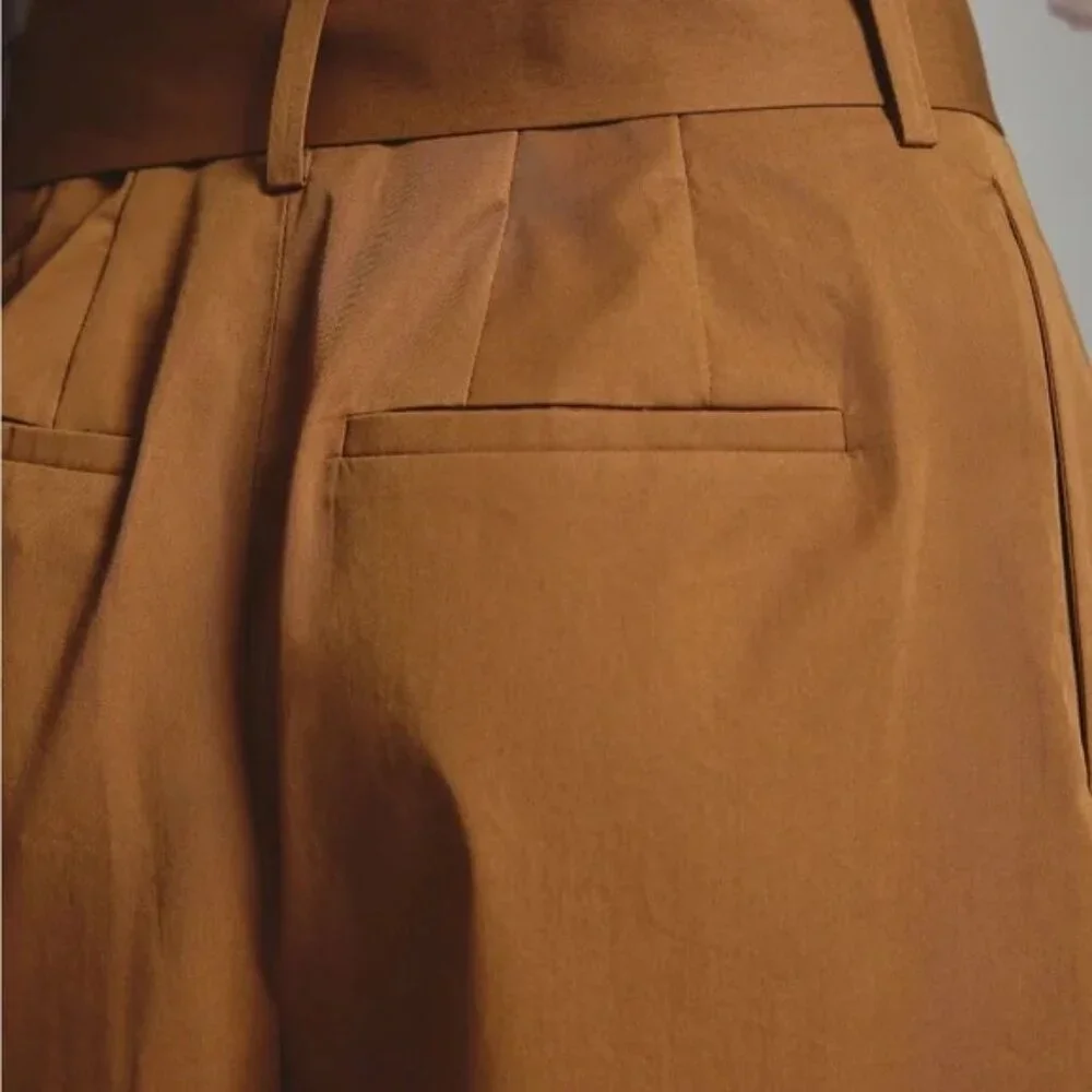 Anthropologie Brown Wide Leg Pants - Picture 6 of 12